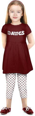 Infant Girl Short Sleeve Tunic and Capris Set in Saudi Arabia
