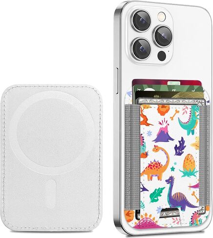 for Magsafe Wallet, Magnetic Card Wallet Holder with Mag Safe Design Card Slots for iPhone 16/15/14/13/12 Series, Strong Magnet Leather Wallet, Ultra Slim, Fit 6 Cards, Floral Flower in Saudi Arabia