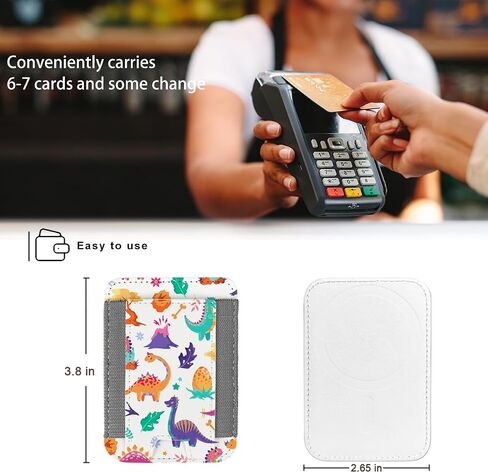 for Magsafe Wallet, Magnetic Card Wallet Holder with Mag Safe Design Card Slots for iPhone 16/15/14/13/12 Series, Strong Magnet Leather Wallet, Ultra Slim, Fit 6 Cards, Floral Flower in Saudi Arabia
