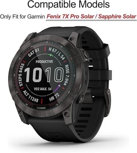 5 عبوات من واقي الشاشة لـ Garmin Fenix ​​7X Pro، ZPJPPLX غطاء واقي شاشة من الزجاج المقوى المقاوم للماء متوافق مع Fenix ​​7X Pro Sapphire Solar / Solar 51 مم [مناسب تمامًا] [شفاف كريستالي] in Kuwait