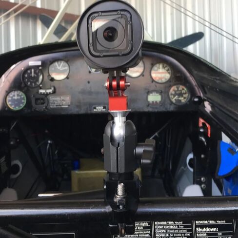 Rock Steady Slim Clamp Camera Mount Compatible with GoPro and GoPro Style Cameras - Airplane Car RV Truck Boat in Saudi Arabia