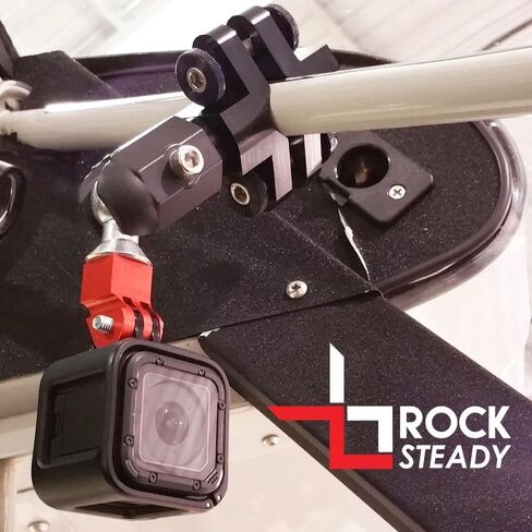 Rock Steady Slim Clamp Camera Mount Compatible with GoPro and GoPro Style Cameras - Airplane Car RV Truck Boat in Saudi Arabia
