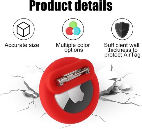 4pcs Hidden Kids Holder, Silicone Case with Safety Pins Compatible with Apple Air Tag GPS Tracker Clip for Kids Adult Inside Clothes(Black, White, Green, Light Blue) in Saudi Arabia