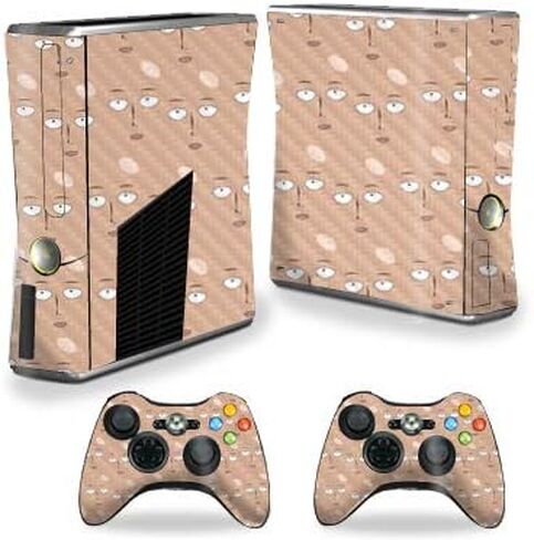 MightySkins Carbon Fiber Skin for Xbox 360 S Console - Balling | Protective, Durable Textured Carbon Fiber Finish | Easy to Apply, Remove, and Change Styles | Made in The USA in Saudi Arabia