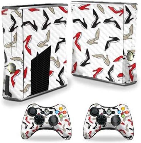 MightySkins Carbon Fiber Skin for Xbox 360 S Console - Balling | Protective, Durable Textured Carbon Fiber Finish | Easy to Apply, Remove, and Change Styles | Made in The USA in Saudi Arabia