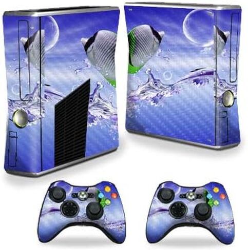 MightySkins Carbon Fiber Skin for Xbox 360 S Console - Balling | Protective, Durable Textured Carbon Fiber Finish | Easy to Apply, Remove, and Change Styles | Made in The USA in Saudi Arabia