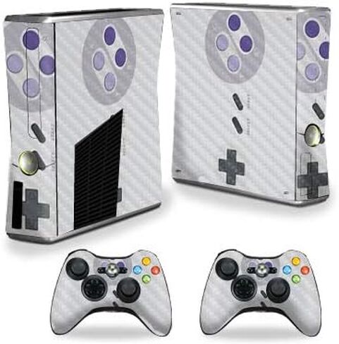 MightySkins Carbon Fiber Skin for Xbox 360 S Console - Balling | Protective, Durable Textured Carbon Fiber Finish | Easy to Apply, Remove, and Change Styles | Made in The USA in Saudi Arabia