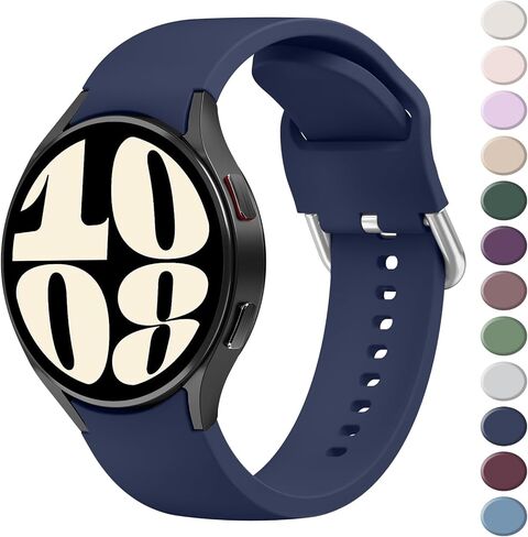 AK for Samsung Galaxy Watch 6 Band 40mm 44mm / Galaxy Watch 6 Classic Bands 43mm 47mm, 20mm Soft Silicone No Gap Sport Band Adjustable Replacement Strap for Galaxy Watch 6 Band Women Men in Saudi Arabia