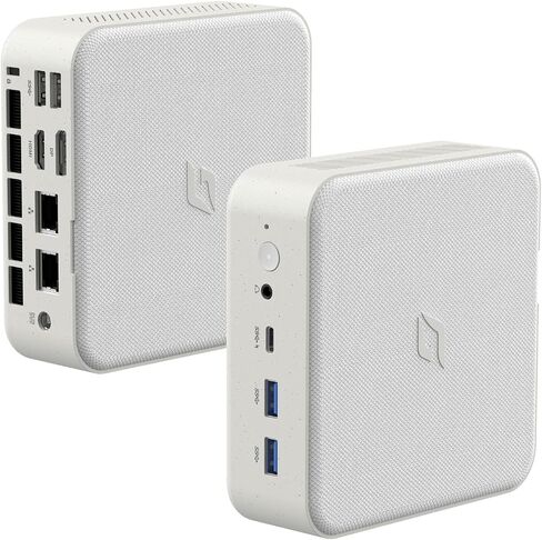 Nano J1 Linux Mini PC, Intel N5095A Quad-Core, 4GB RAM, 128GB PCIe SSD, 4K Dual Display, WiFi, Type-C, RJ45, VESA, Ubuntu OS in Kuwait