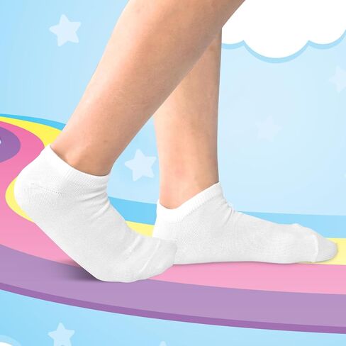 Kids Socks, 20 Pairs Low Cut Ankle Socks Short Athletic Socks for Boys Girls Toddler 1-13 Years in Saudi Arabia
