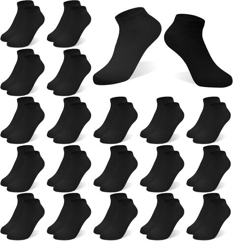 Kids Socks, 20 Pairs Low Cut Ankle Socks Short Athletic Socks for Boys Girls Toddler 1-13 Years in Saudi Arabia