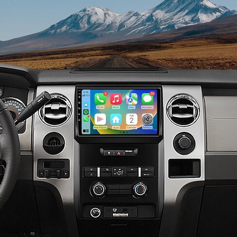 راديو ترقية ستيريو للسيارة Android 13 لسيارة Ford F150 F-150 2009 2010 2011 2012، 4G RAM 32G ROM ملاحة بديلة لاسلكية carplay Android Auto Support Backup Camera GPS FM/RDS WiFi in Kuwait