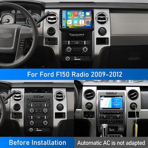 راديو ترقية ستيريو للسيارة Android 13 لسيارة Ford F150 F-150 2009 2010 2011 2012، 4G RAM 32G ROM ملاحة بديلة لاسلكية carplay Android Auto Support Backup Camera GPS FM/RDS WiFi in Kuwait
