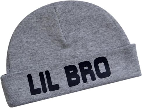Lil Bro 100% Cotton Newborn Baby Beanie Hat for Little Brother in Kuwait