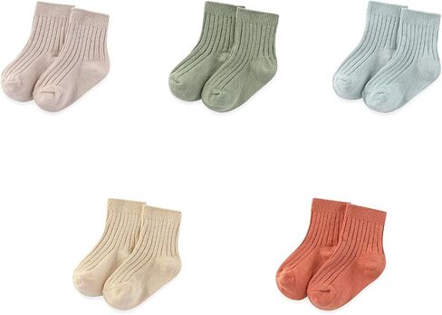 Unisex Baby Boy Girl Socks 5 Pack Ankle Crew Socks Breathable Socks Newborn Accessories Set in Saudi Arabia