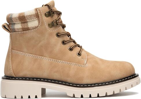 COTTIMO Work Hiking Snow Boots for Women - Waterproof Winter Ankle Shoes Non Slip Fashion Lightweight Casual Cute Fur Warm Booties in Saudi Arabia