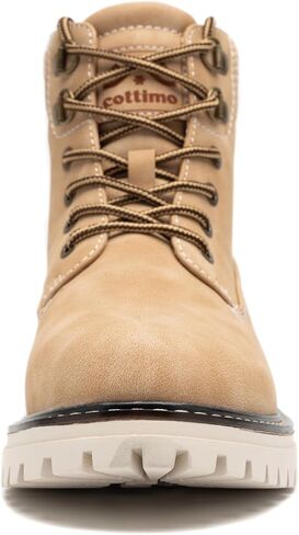 COTTIMO Work Hiking Snow Boots for Women - Waterproof Winter Ankle Shoes Non Slip Fashion Lightweight Casual Cute Fur Warm Booties in Saudi Arabia