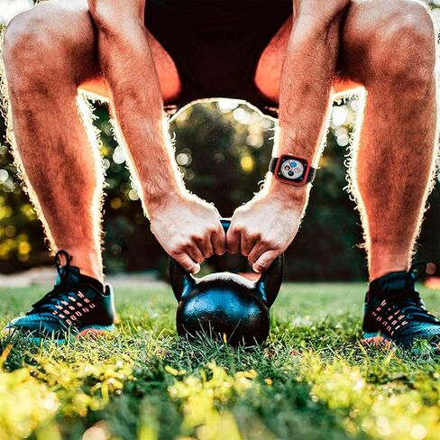 حافظة ممتصة للصدمات متوافقة مع Apple Watch Series 3/2 / 1 - [38 ملم] | واقي شاشة بغطاء كامل ناعم، رفيع/خفيف الوزن، جراب ممتص للصدمات | أحمر in Kuwait