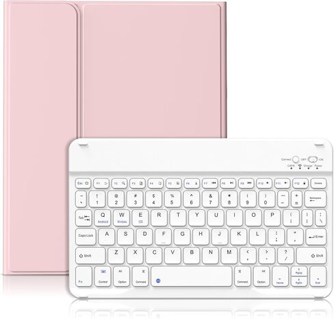 KENKE iPad 10th Generation Keyboard Case with Pencil Holder, Magnetically Bluetooth Wireless Detachable Folio Keyboard Cover for New iPad 10th Gen 10.9 Inch 2022 Model A2757/A2777/A2696 Purple in Kuwait