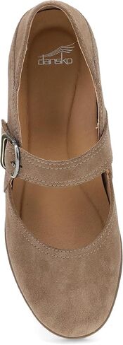 Dansko Sandy Wedge Mary Jane for Women - Durable Waterproof Leathers and Leather-Stacked Heel - Adjustable Hook & Loop Strap with Buckle Detail in Saudi Arabia