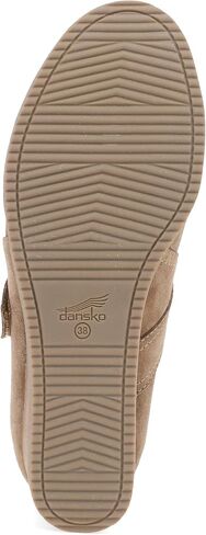 Dansko Sandy Wedge Mary Jane for Women - Durable Waterproof Leathers and Leather-Stacked Heel - Adjustable Hook & Loop Strap with Buckle Detail in Saudi Arabia