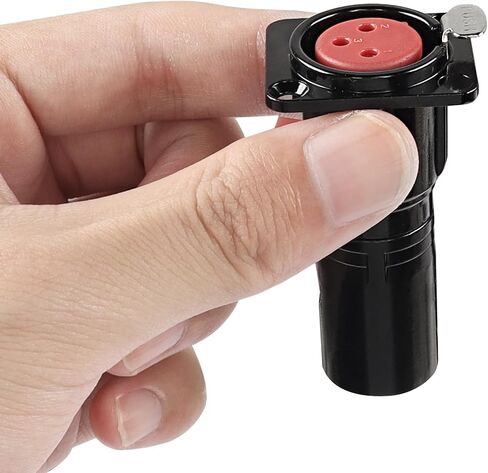 MEIRIYFA XLR 3 Pin Male to Female Pass Through Panel Mount Jack, Mic XLR 3PIN D Series Type Adapter Feed/Pass Thru Converter Compatible with Microphone, Mixer in Saudi Arabia