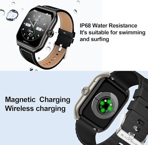 ساعة ذكية Black Shark GT3 للرجال، 1.96 بوصة مكالمة بلوتوث ذكية، مراقب معدل ضربات القلب SpO2، 100+ أوضاع رياضية ونظام تحديد المواقع العالمي، متتبع اللياقة البدنية المقاوم للماء IP68، 10 أيام، متتبع الأنشطة لنظام Android iOS، أسود in Kuwait