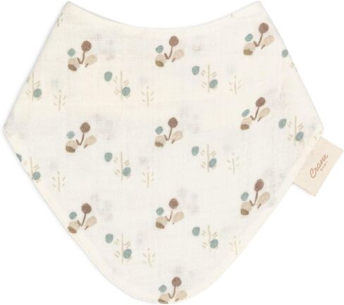 Crane Baby 100% Organic Cotton Baby Bibs, 3-pc. Set, Bunny Pattern for Boys, Girls, Unisex, Feeding, Drooling, Teething Bibs in Saudi Arabia