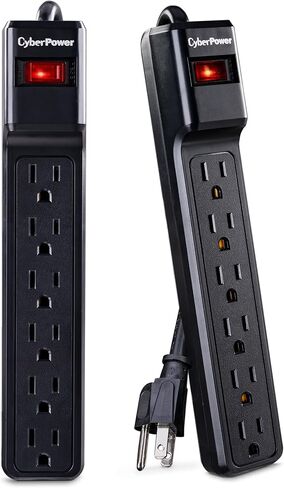 CyberPower CSB604MP6 Essential Surge Protector, 900J/125V, 6 Outlets, 4ft Power Cord, 6 Pack in Saudi Arabia