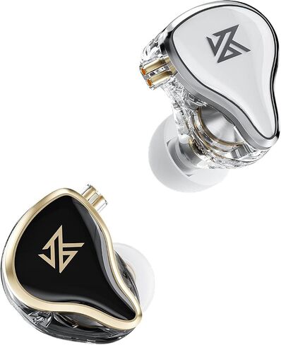 سماعات أذن KZ ZAS 7BA+1DD، سماعات أذن هجينة مكونة من 16 وحدة، سماعات أذن HiFi Bass داخل الأذن، كابل 8 كور، سماعات رياضية للموسيقى (بدون ميكروفون، أسود) in Kuwait