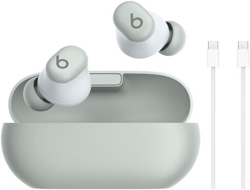 Beats Solo Buds - Wireless Bluetooth Earbuds | 18 Hours of Battery Life | Apple & Android Compatibility | Built-in Microphone - Matte Black in Kuwait