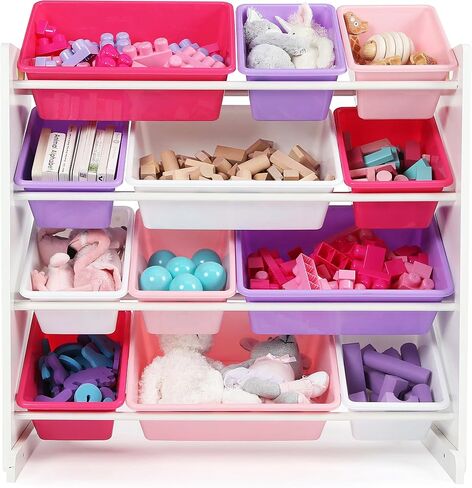Humble Crew, Army Green Camo Hunter Toy Organizer with 12 Plastic Storage Bins in Saudi Arabia