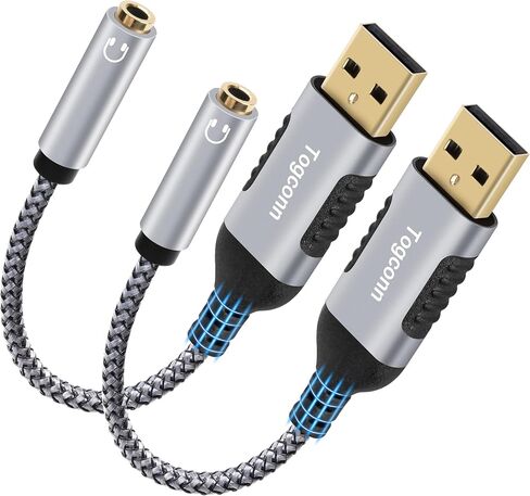 محول مقبس سماعة الرأس USB من النوع C ذكر إلى 3.5 مم TRRS أنثى، سلك كابل USB C إلى Aux Audio Dongle، مجدول من النايلون، غلاف من الألومنيوم، لسلسلة iPhone 15، iPad Pro، MacBook، Pixel، Galaxy S24 in Kuwait