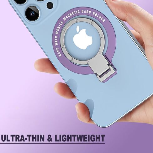 حامل حلقة الهاتف - حامل حلقة الهاتف الخلوي JCHIEN حامل الإصبع ومسند رفيع للغاية (0.3 مم) حلقة محول مغناطيسي لملصق MagSafe المتوافق مع ملحقات iPhone Samsung - أسود in Kuwait