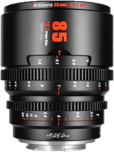 7artisans 10mm/16mm/25mm/35mm/50mm/85mm T2.1 Cine Lens for M43 Mount APS-C 260° Ultra Long Focus Large Aperture Prime Mirrorless Camera Lens for Portraiture/Street Photography/Humanistic(35mm) in Kuwait