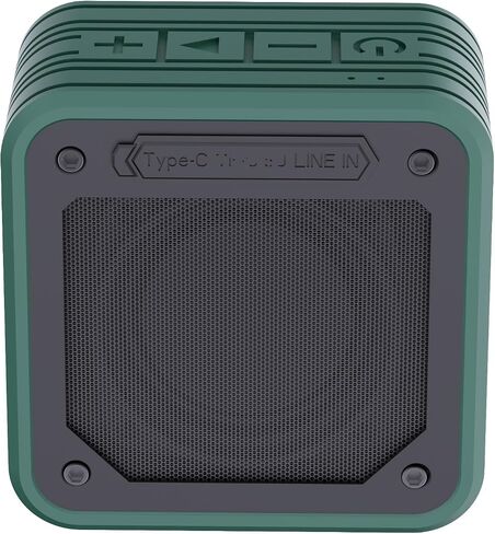 Waterproof Outdoor Bluetooth Speaker, ​15W Subwoofer Speaker，TWS Pairing,Portable Wireless Speaker with USB Port and TF Card Reader,for Home/Party/Outdoor/Beach, (Black Gray) in Saudi Arabia