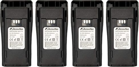 Arrowmax AMCM4496-1600-D Ni-MH 1600mAh Battery Compatible with Motorola CP040 CP140 CP150 CP160 CP180 CP200 CP250 CP200D PR400 EP450 GP3188 GP3688 XIRP3688 NNTN4496 in Saudi Arabia