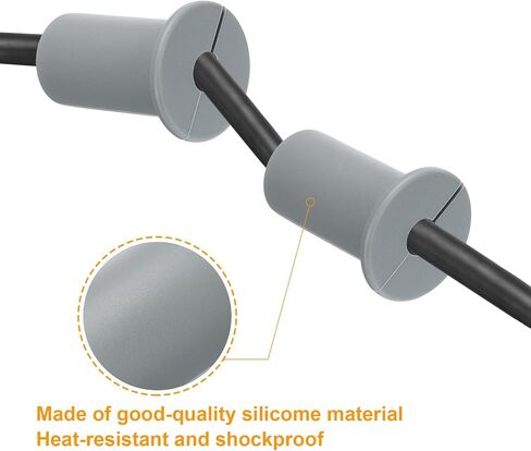 uxcell 2Pcs Wall Grommets for Cables 3/4 Inch Silicone Cable Wall Bushing Feed Through Cable Routing Kit Accessories Wall Cable Pass Through for Ethernet with 7mm Hole, White in Saudi Arabia