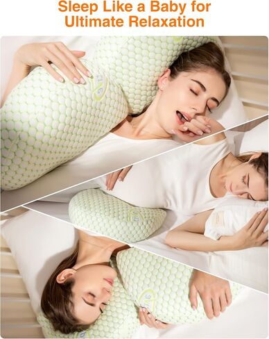 Pregnancy Pillows Cooling for Sleeping, Maternity Pillows, Detachable and Adjustable Double-Sided Support for Pregnant Women Back, Belly, Stomach,Hip Pregnancy Must Haves (Coffee) in Saudi Arabia