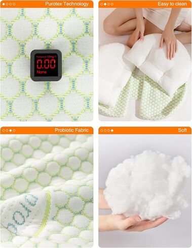 Pregnancy Pillows Cooling for Sleeping, Maternity Pillows, Detachable and Adjustable Double-Sided Support for Pregnant Women Back, Belly, Stomach,Hip Pregnancy Must Haves (Coffee) in Saudi Arabia