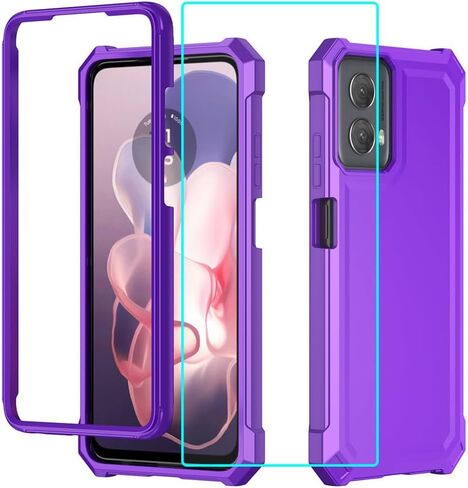 for Motorola Moto G Stylus 5G 2024 Case with Screen Protector,Full Body Protection Front PC Back Soft Silicone Bumper,Heavy Duty Protection Shockproof Phone Case for Moto G Stylus 5G 2024 Blue in Saudi Arabia
