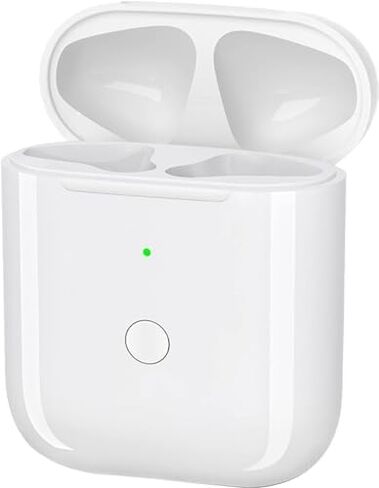 حافظة شحن لاسلكية متوافقة مع AirPods Pro الجيل الأول والثاني، حافظة شاحن بديلة لعلبة شحن AirPods Pro مع زر مزامنة بلوتوث، بدون سماعات أذن in Kuwait