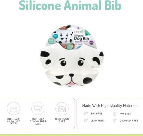 melii Silicone Weaning Bib for Babies & Toddlers, Large Food Catcher in Saudi Arabia