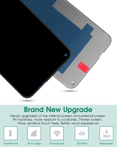 لشاشة TCL 10L LCD لشاشة TCL 10 Lite التي تعمل باللمس، مجموعة محول الأرقام لعرض T770H T770B لمجموعات قطع غيار إصلاح TCL 10L/10 Lite PLEX T780 T780H (أسود بدون إطار) in Saudi Arabia