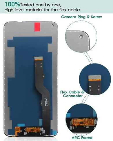 لشاشة TCL 10L LCD لشاشة TCL 10 Lite التي تعمل باللمس، مجموعة محول الأرقام لعرض T770H T770B لمجموعات قطع غيار إصلاح TCL 10L/10 Lite PLEX T780 T780H (أسود بدون إطار) in Saudi Arabia