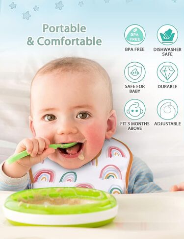 4 Packs Baby Bibs, Bibs for Baby Girl Waterproof Baby Bibs for Boy Long Sleeve Bib Smock Bib Baby Bib for Eating in Saudi Arabia