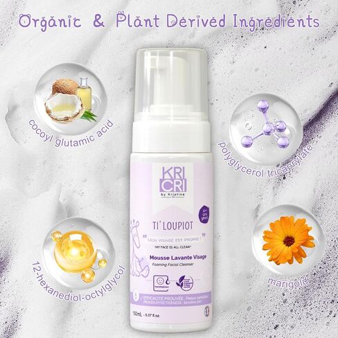 Teen Skin Face Wash-Gentle Skin Cleanser for All Skin Types - Hydrating Face Cleanser for Teen Girls and Boys - Teenage Care for 12+-Made in France in Saudi Arabia