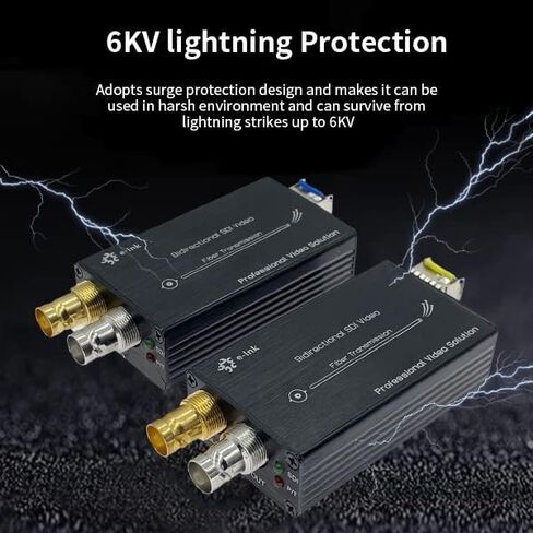 Mini 3G SDI Fiber Extender 1080P 3G-SDI Over Fiber Converter Broadcast Level SDI Video Fiber Optic Converter Include SFP Module Single-Mode Single Fiber 20km with RS485 Tally Loop Output in Saudi Arabia