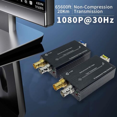 Mini 3G SDI Fiber Extender 1080P 3G-SDI Over Fiber Converter Broadcast Level SDI Video Fiber Optic Converter Include SFP Module Single-Mode Single Fiber 20km with RS485 Tally Loop Output in Saudi Arabia