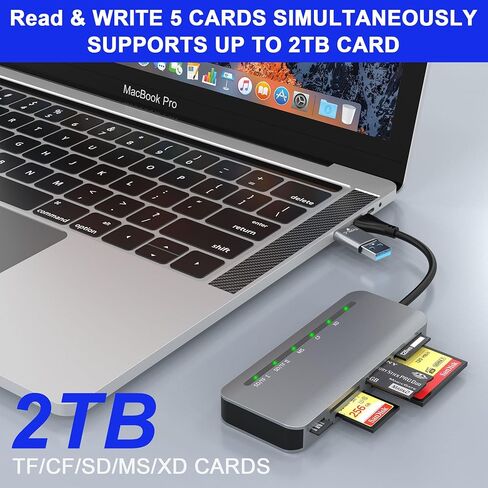 Micro SD Card Reader & 64GB USB Flash Drive 2 in 1 - USB 3.0 Memory Card Reader Adapter Supports SD/Micro SD/MMC/SDXC/SDHC/Micro SDHC Card, Portable U Disk Thumb Drive Flash Card Reader for Camera in Saudi Arabia